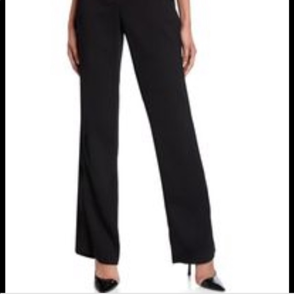 Escada Pants - ESCADA High Rise Black Flare Tuxedo Dress pants 34
